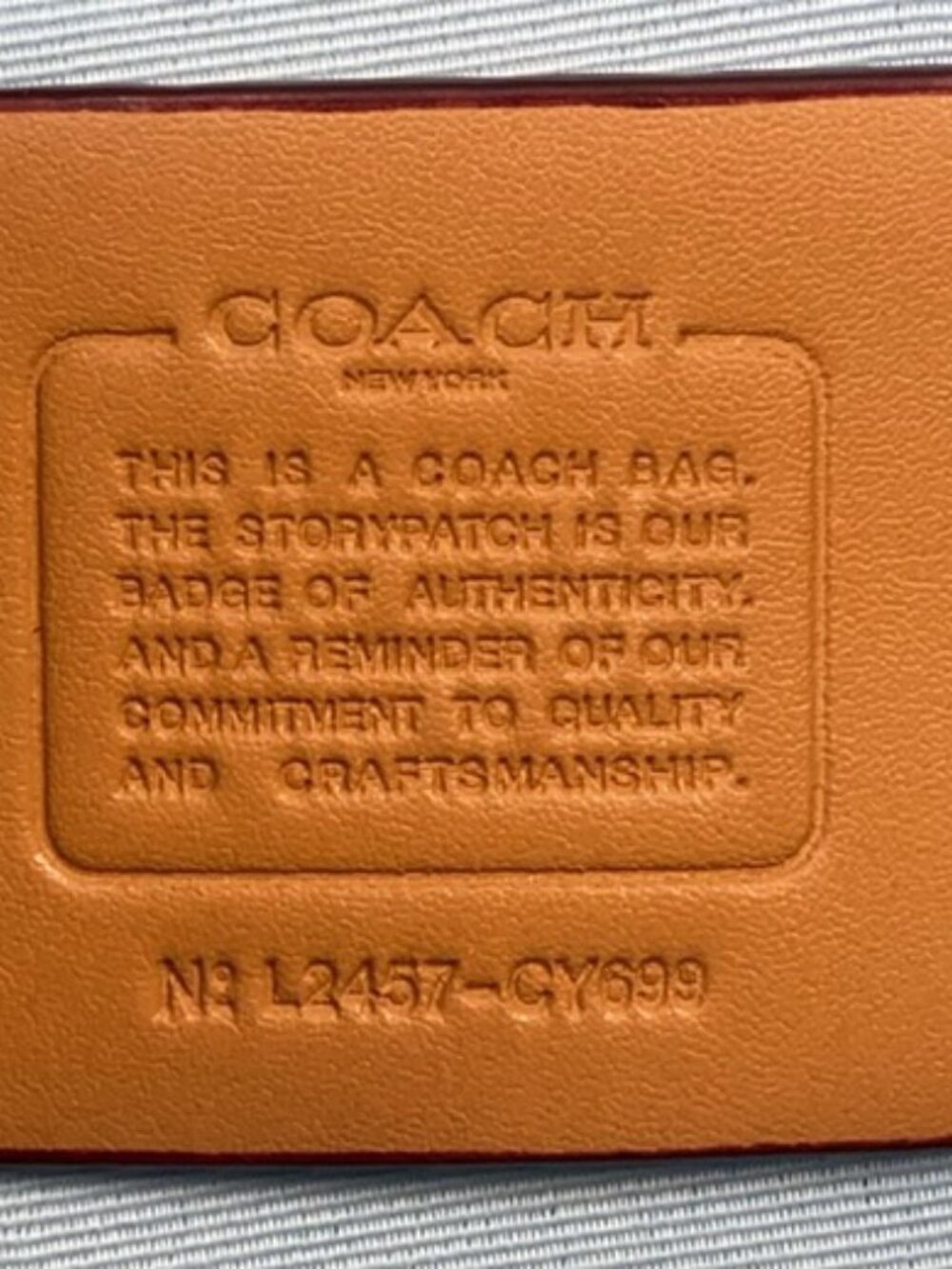 Coach Rowan Large Satchel Bag In Signature Denim Canvas - Picture 9 of 9